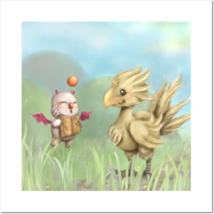 Chocobo Moogle Posters and Art